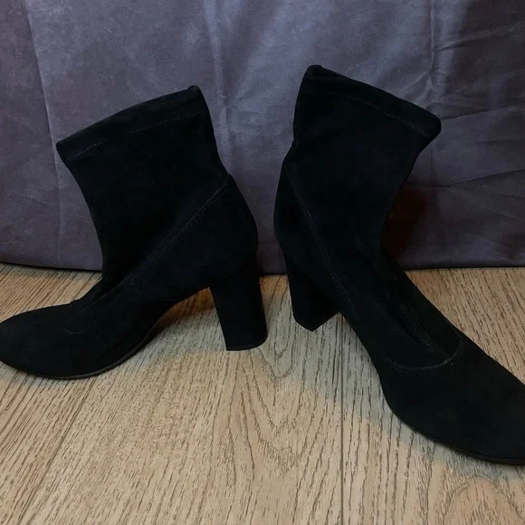 Barney’s New York Vero Cuoio Black Suede Boots (38.5) - Picture 7 of 13